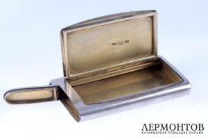 Портсигар Никольс и Плинке. Серебро 84 пробы. Российская империя