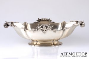 Ваза для фруктов Miracoli. СЕРЕБРО 800. Италия