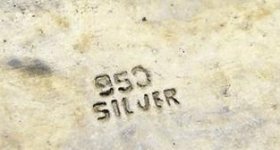 Роскошное старинное серебро 950-й пробы
