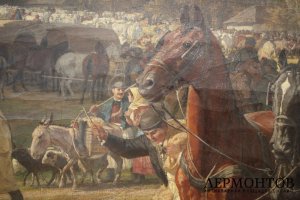 Картина. На сельской дороге. Холст, масло. Европа, конец XIX - начало XX веков.