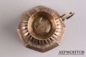 Чарка. Серебряников Григорий Иванов. Серебро, литье, чеканка. Россия, Москва, 1761 г.
