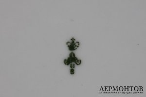Тарелка обеденная из Кобальтового сервиза. ИФЗ, 1855-1881 годы.