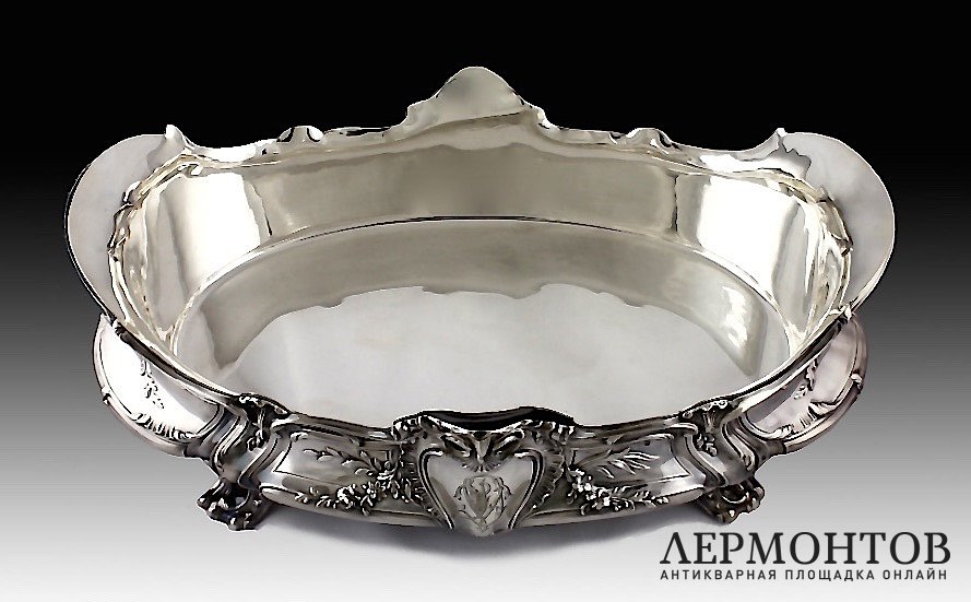 Ваза для фруктов из серебра 950 пробы. Франция, 1900е годы.