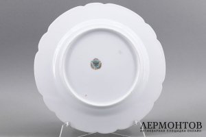 Тарелка Акула. Фарфор, роспись. Россия, Братья Корниловы, 1884-1917. 