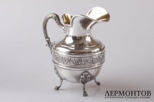 Чайный и кофейный сервиз Vaguer. Серебро 950 пробы. Франция