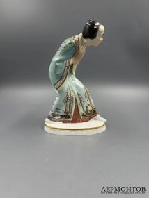 Статуэтка «Японец», № 50 из 50. Фарфор, роспись, Meissen, Петер Странг, Германия