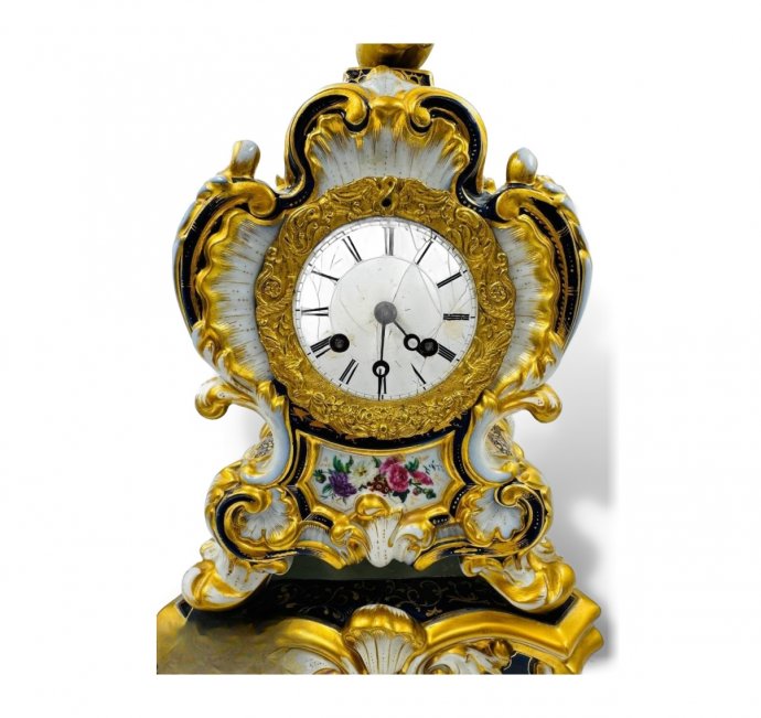 Каминные часы с фигурой путти. Japy Frères, Франция, 1880–1890 годы