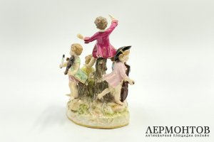 Статуэтка Музыканты. Германия, Meissen, кон. 19 - нач. 20 в. Фарфор.