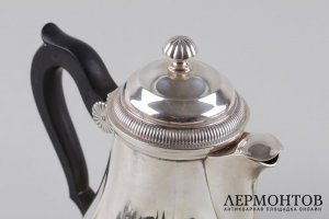 Чайный и кофейный сервиз в классическом стиле. Серебро 950 пробы. Франция, кон. XIX в