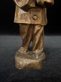 Скульптура Пьеро. Франция, Lucien Alliot, 1920-30-е гг. Бронза, золотистый лак.