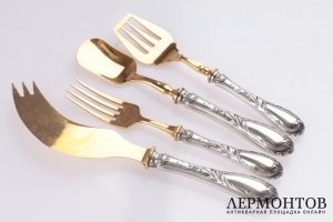 Сервировочный набор. Серебро 84. Российская империя