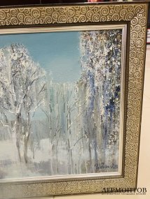Картина «Февраль». Холст, масло, С. А. Радюк, Россия, 2000 год