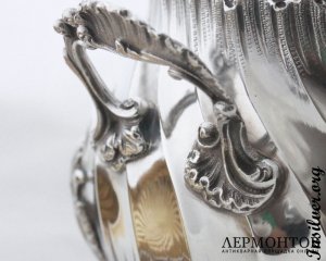 Чайно-кофейный сервиз Lapar. Серебро 950. Франция