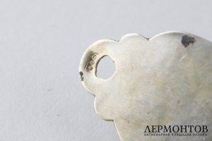 Мезуза. Зап. Европа, 2 пол. 20 в. Серебро 800 пробы, природные камни.