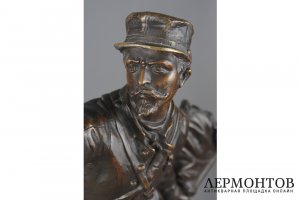 Скульптура Защита флага. Франция, автор модели C. Anfrie, конец 19 века. Бронза
