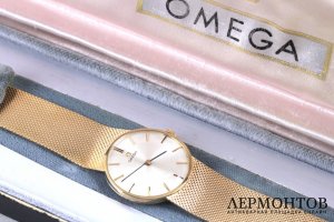 Часы женские наручные Omega. Золото 585 пробы. Швейцария, вторая половина XX века.