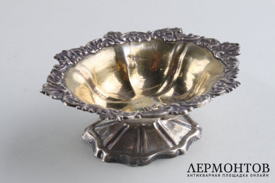 Солонки.Серебро 84 пробы, золочение. Российская империя, 1858 год.