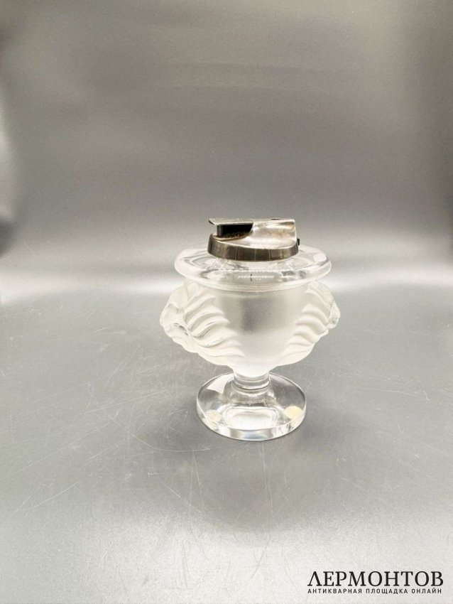 Зажигалка «Лев». Хрусталь, Lalique, Франция, 20 век