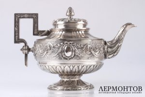 Чайник Touron. Серебро 950. Франция
