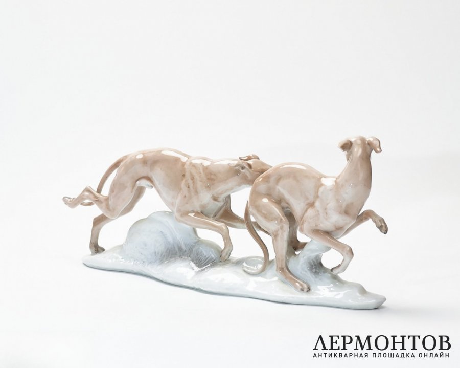 Статуэтка «Борзые». Фарфор, Rosenthal, Германия