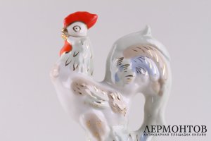 Графинчик Петушок. СССР, Городницкий фарфоровый завод, 1950 - 1960-е гг. Фарфор.