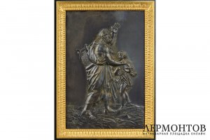 Часы в стиле Ампир. Франция, Париж, кон. 19 в. Бронза.