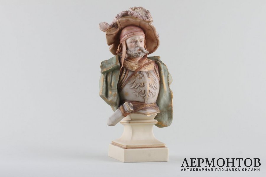 Статуэтки. Два дворянина. Фарфор. Royal DUX. Чехия. XIX в.