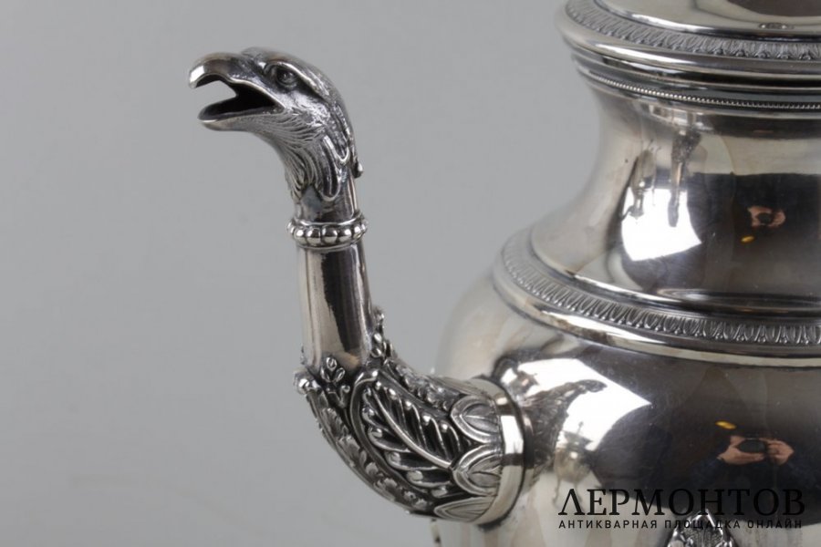 Чайный и кофейный сервиз Savary et Fils. Серебро 950 пробы. Франция, нач. XX века.