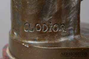 Скульптура Девочка с фруктами. Франция, Париж, автор мод. Clodion, 2 пол.19 в. Бронза