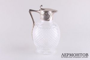 Кувшин. Бр. Грачевы. Серебро 84 пробы. Российская  империя.