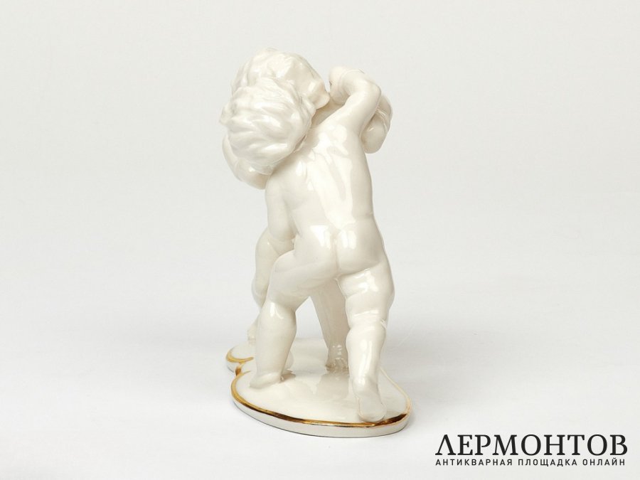 Статуэтка «Боксеры». Фарфор, Lorenz Hutschenreuther, Германия, 1938–1955 годы