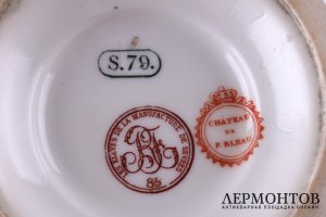 Чашка из королевского охотничьего сервиза Луи-Филиппа I. Севрская мануфактура, XIX в.