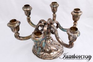 Подсвечник на 6 свечей. Германия. Антиквариат