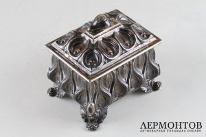 Шкатулка для этрога. Серебро 13 лот. Австрия. XIX век.