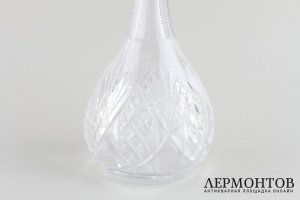 Графин. Хрусталь, серебро 800 пробы. Германия, 1900е-1930е.