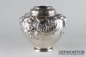 Ваза для цветов. Серебро 833 пробы. Португалия. 
