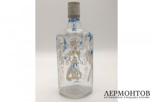 Расторгуев Евгений Анатольевич. Бутылка Дама и кавалеры. Стекло, роспись. 1990е гг.