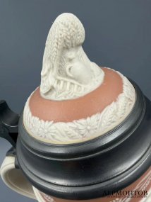 Пивная кружка «Лето». Каменная масса, олово, Villeroy & Boch, Германия, 1978 год