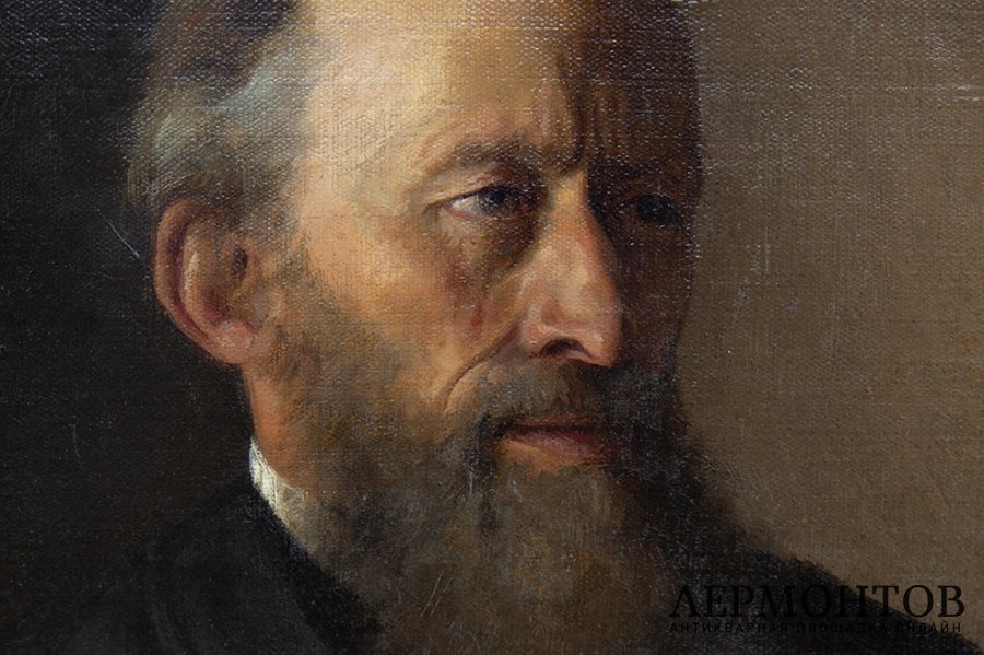 Владимиров И.А. Портрет бородатого мужчины. Российская Империя, 1888 г. Холст, масло.