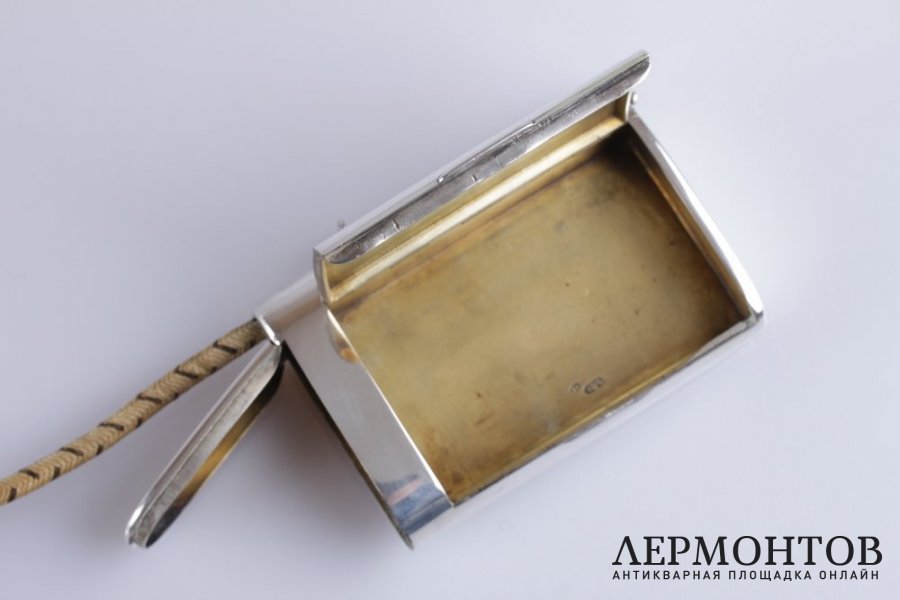 Портсигар. Пауль Зольман. Серебро 84 пробы. Российская империя