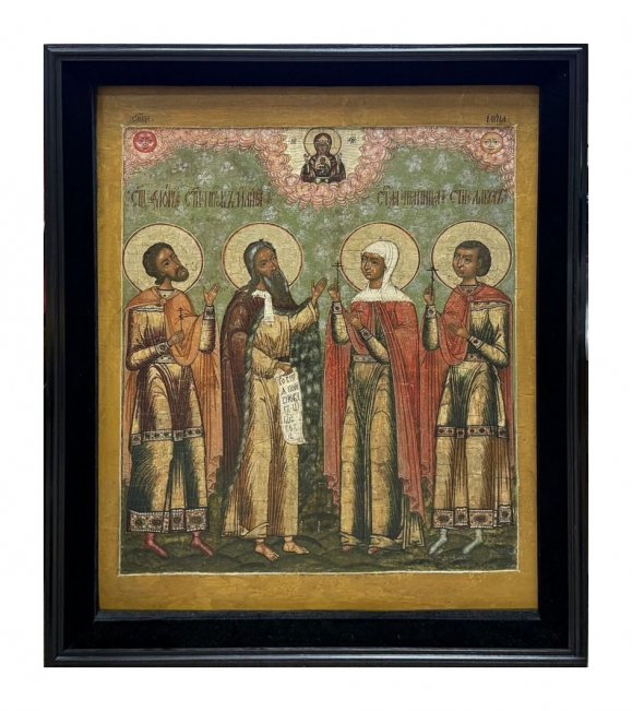 Икона Св. Илия, Параскева Пятница, Флор, Лавр. Кон. 17 - нач. 18 века. Экспертиза.
