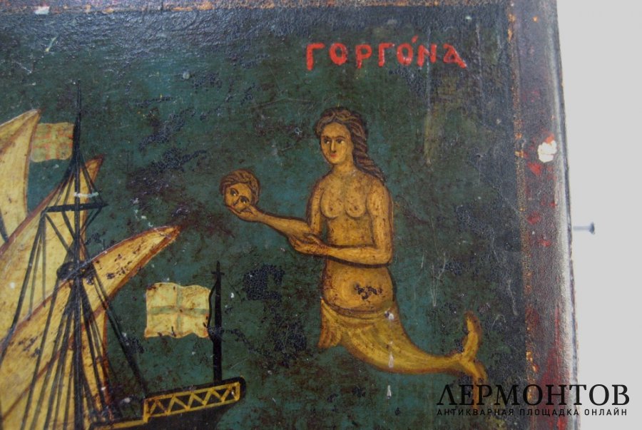 Икона. Панагия Горгона. Дерево. Греция, начало XХ века.