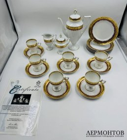 Кофейный сервиз «Скифская пектораль». Фарфор, Tettau, Германия, 2016–2017 годы