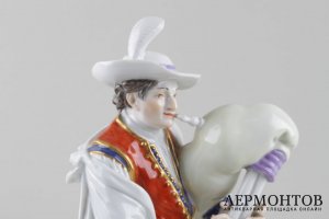 Фигура Музыкант с волынкой. Германия, MEISSEN, 1934 - 1941 гг.