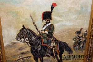 Картина. Гусар. Вальдемар Ирмингер Холст, масло. Дания