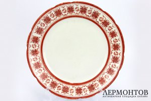 Тарелка серп и молот, агитация. Собрание Н.М. Шверника. СССР, Дулево, 1920-30е гг.