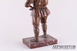 Скульптура Пляшущий мужик. Бронза. Россия, кон.19-нач. 20 века.