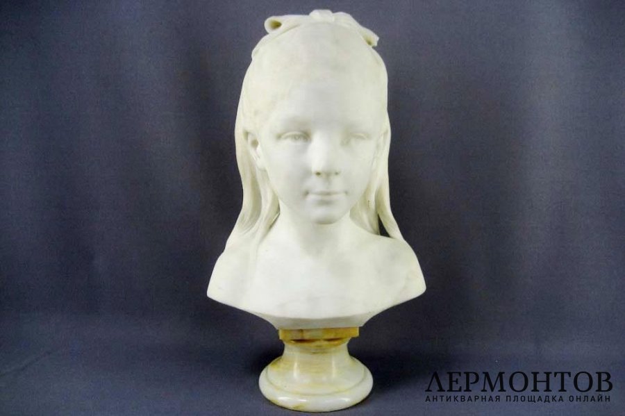 Бюст. Детский портрет. Мрамор. Европа, XIX век.