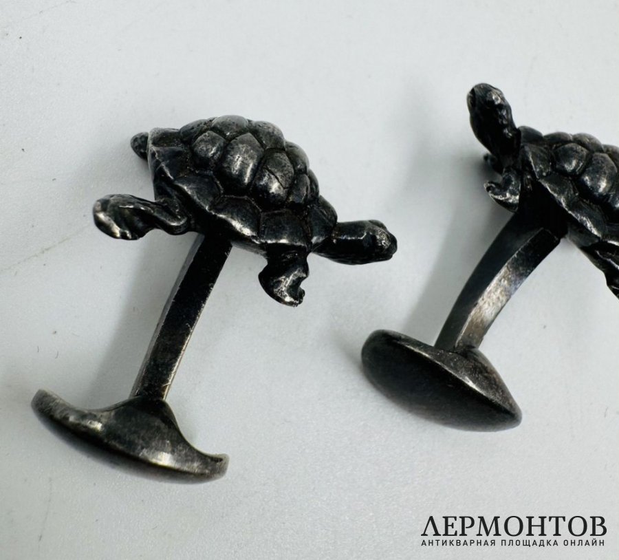 Запонки «Черепахи». Серебро 925 пробы, Ralph Lauren, США