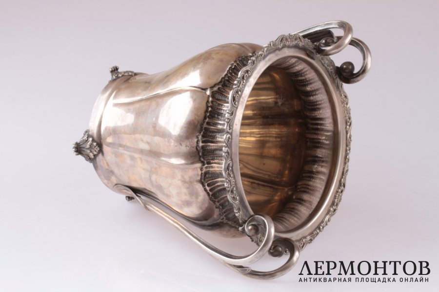 Ведро для льда, бутылки. Серебро 800. Франция